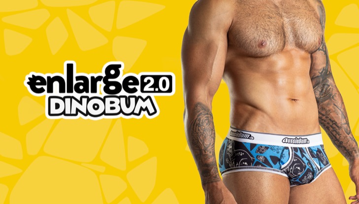 Push Up Slipy AussieBum Enlarge 2.0 Dino Blue7 - kópia_729px